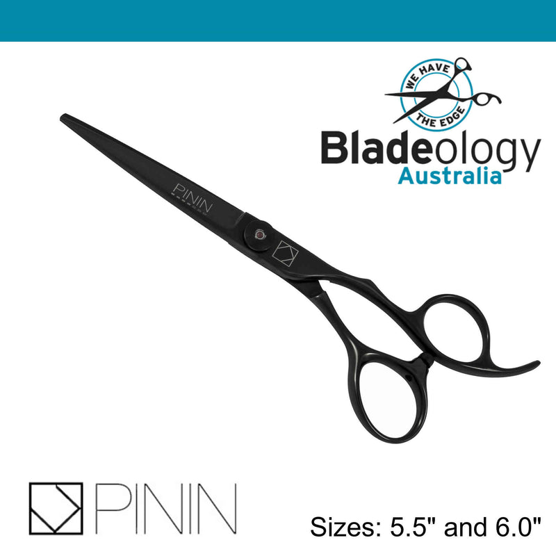 Pinin Q4 Ginger in Black Ergonomic Hairdressing Scissors