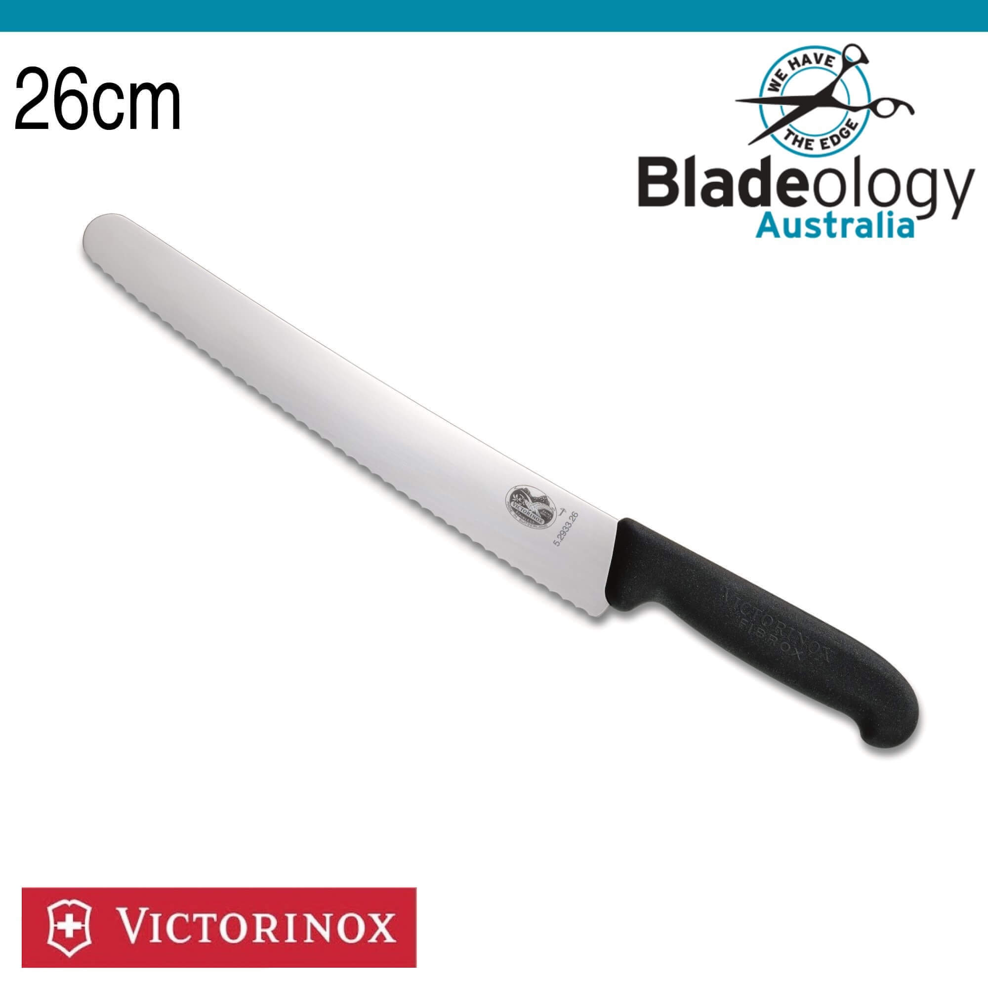 Victorinox Fibrox Pastry Knife (wavy edge) 26cm
